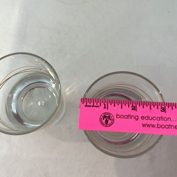 Baileys Rocks Glass 8 Oz Each 4 1/4 In Tall 3 In Round Set 2 Liquor Bar Cocktail - Picture 8 of 8